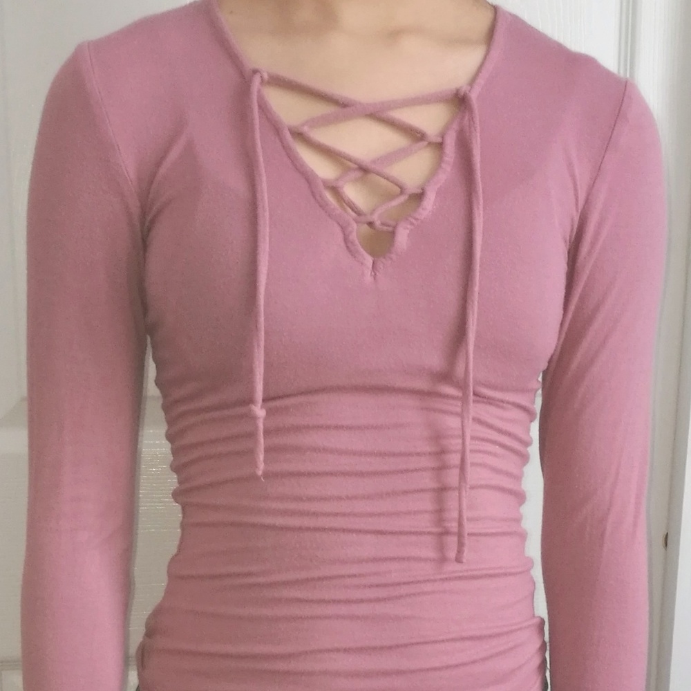Lace up top
